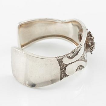 Claës E. Giertta, armband, sterlingsilver, Stockholm 1989.