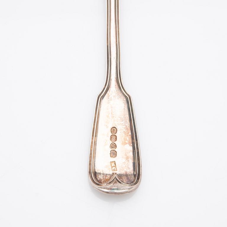 Table spoons, silver, 6 pcs, Mary Chawner (1834-1840), London, England.