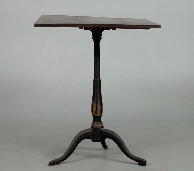 FÄLLBORD, målat trä, 1700-tal.