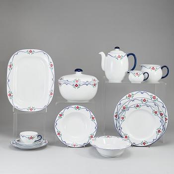 PIA RÖNNDAL, mat- samt kaffeservis, 110 delar, porslin. "Sundborn", Rörstrand.