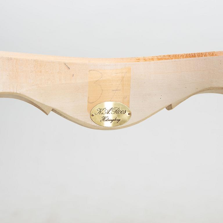 Dining group, 7 pieces, Rococo style, K. A. Roos, second half of the 20th century.