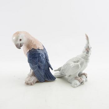 Figurines 9 pcs including Germany/Denmark 20th century porcelain.