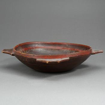 SNIBBBSKÅL, allmoge, daterad 1676.