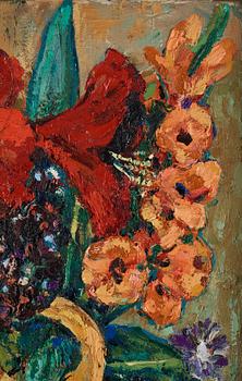 Albin Amelin, Still life with flowers.