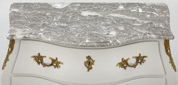 A Rococo style chest of drawers, mid-20th Century.