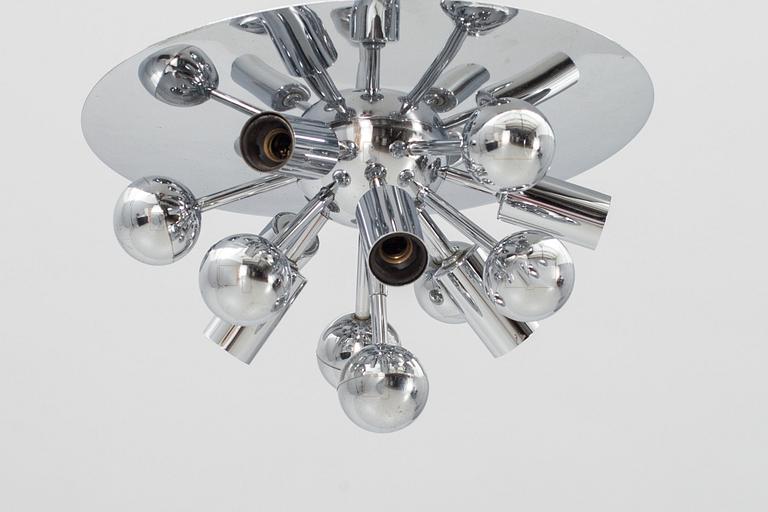 TAKLAMPOR, 2 st, Sputnikmodell, 1970-80-tal.