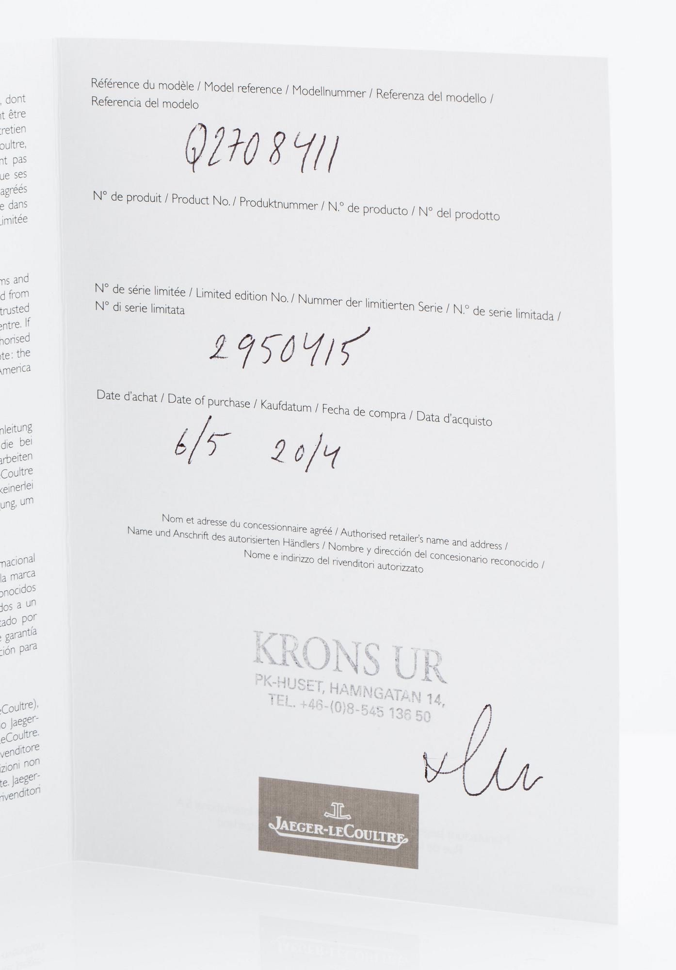 Jaeger-LeCoultre, Reverso, Grande Taille.