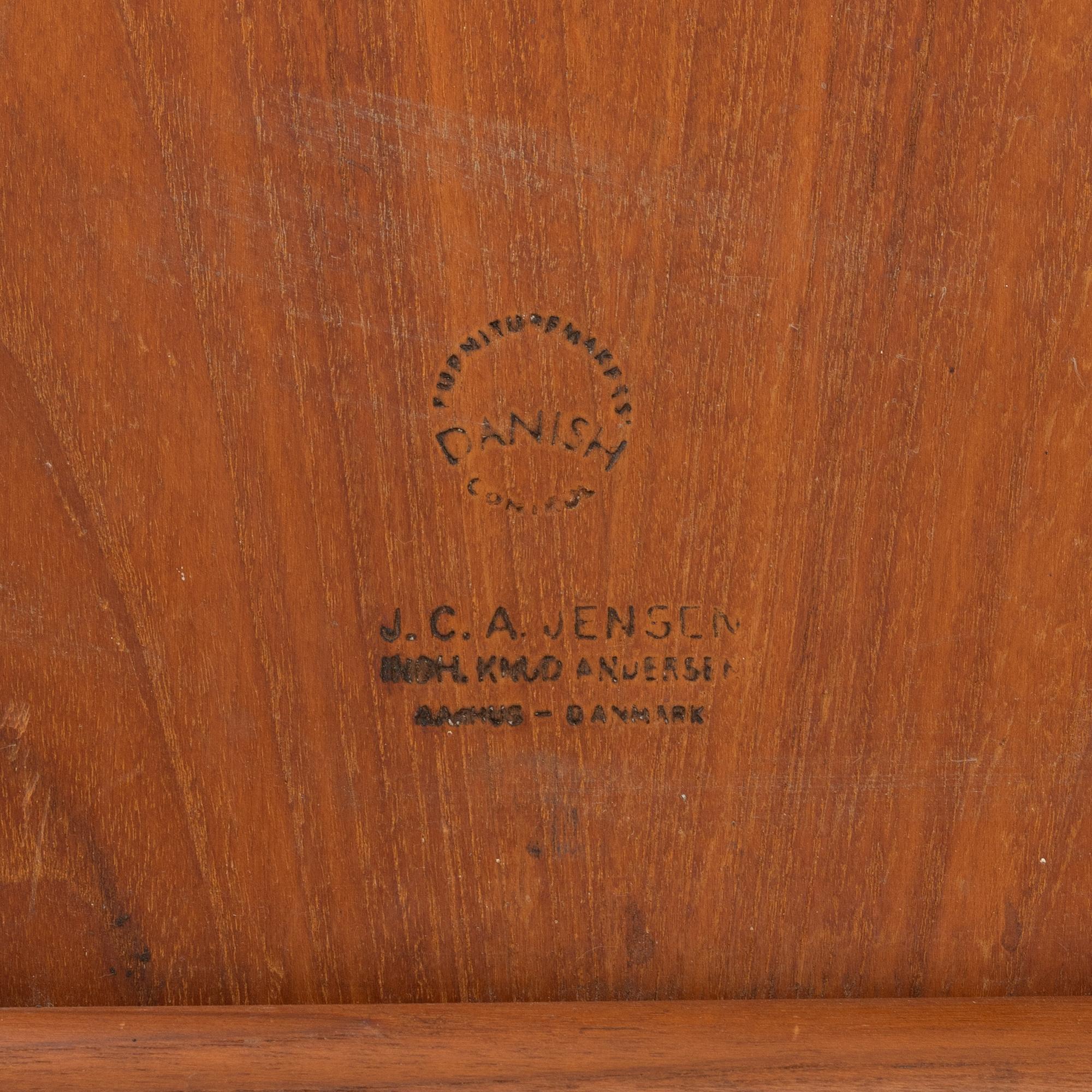 Knud Andersen, a teak fold table, J.A.C. Jensen, Aarhus, Denmark, 1950's/60's.