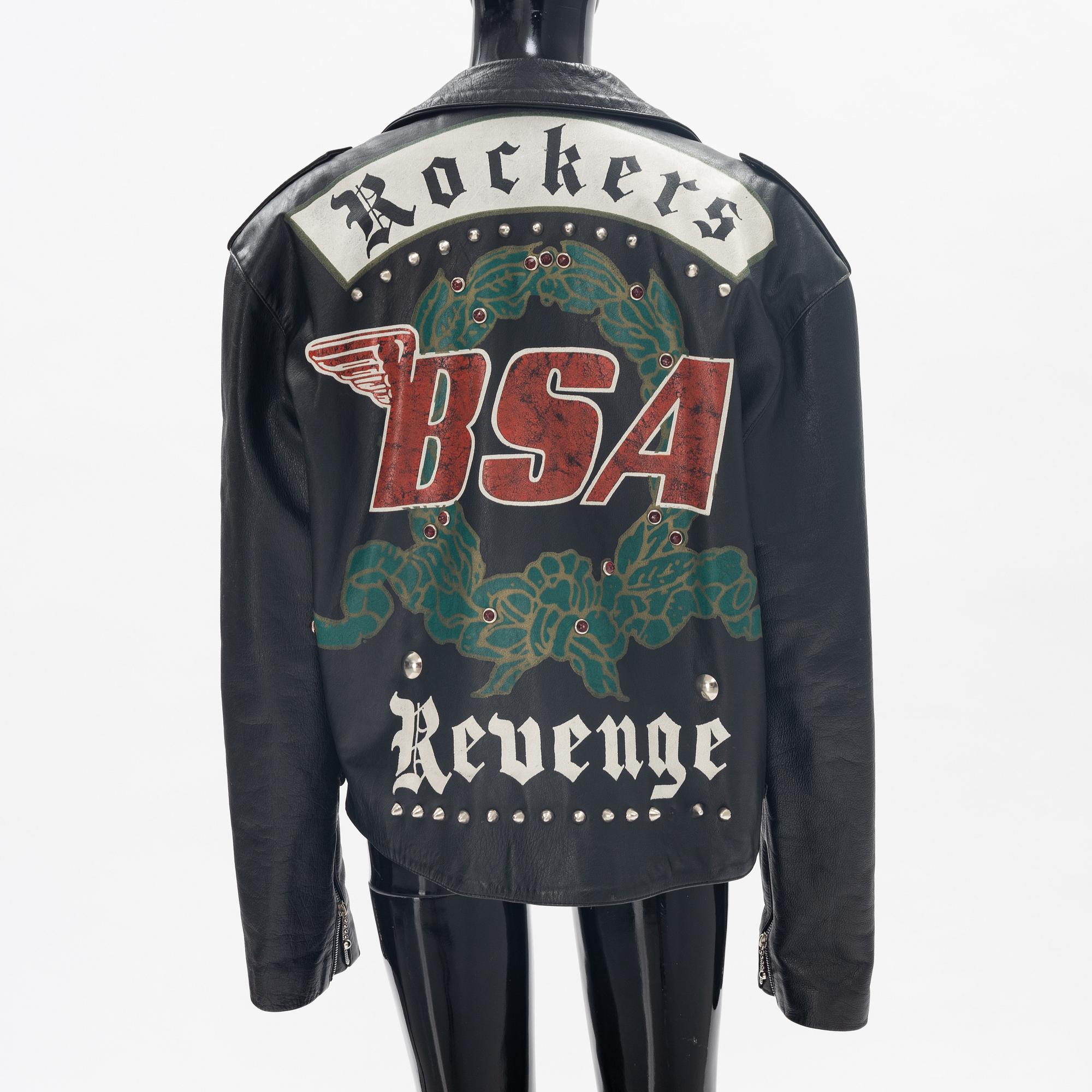 A La Rocka leather jacket as seen in George Michaels Faith music video 1987. Bukowskis