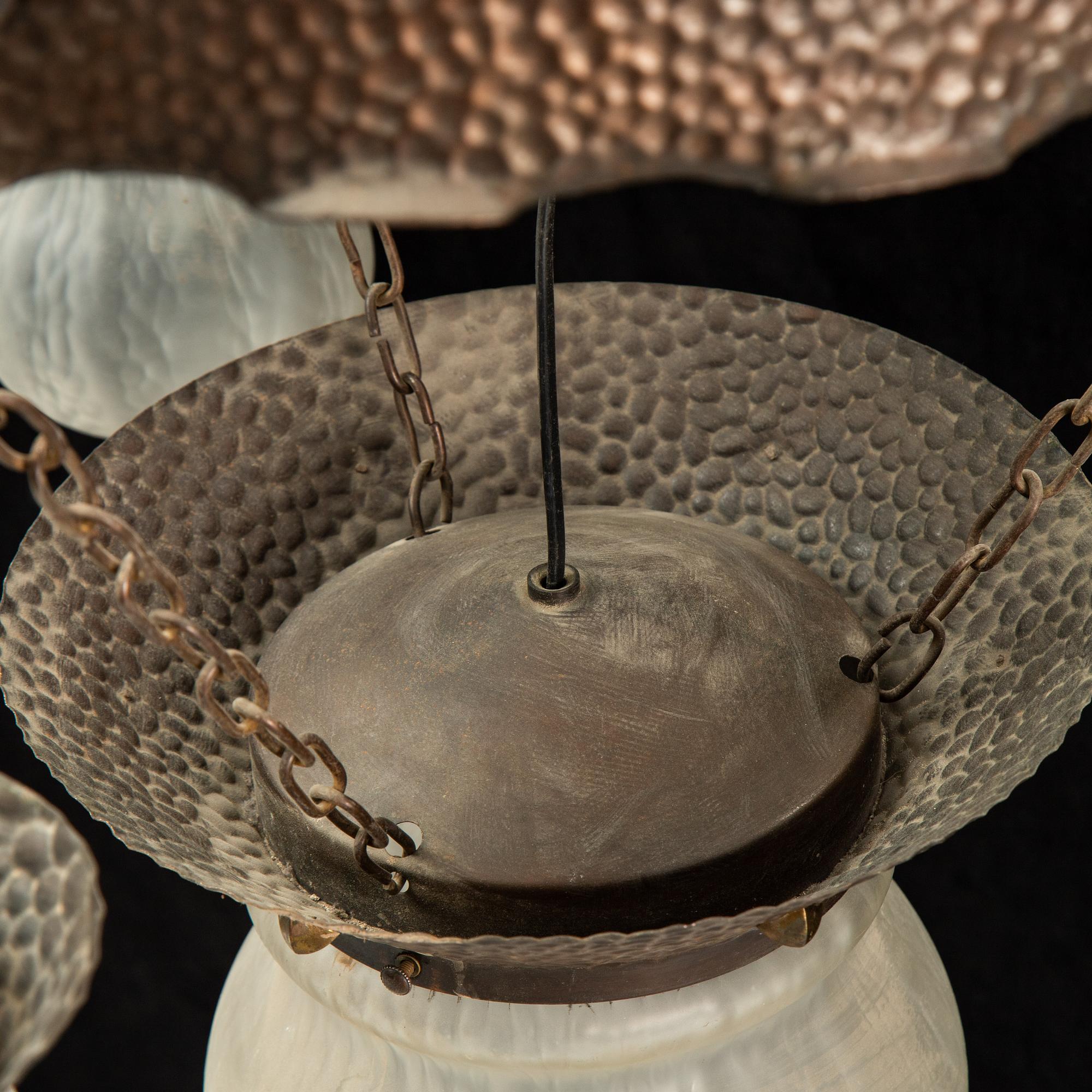 An early 20th Century ceiling light.