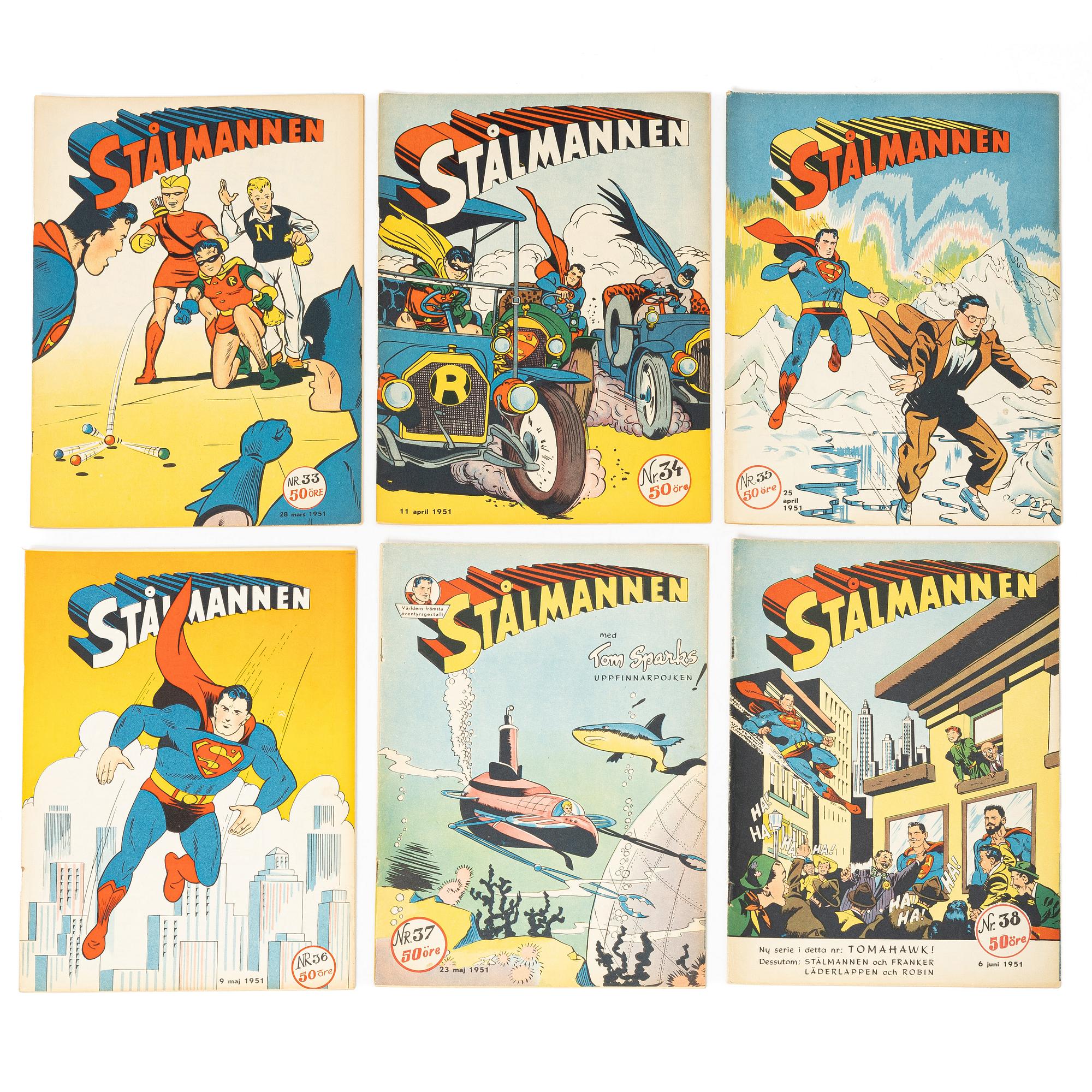 Comic books, 24, “Stålmannen”, 1951.