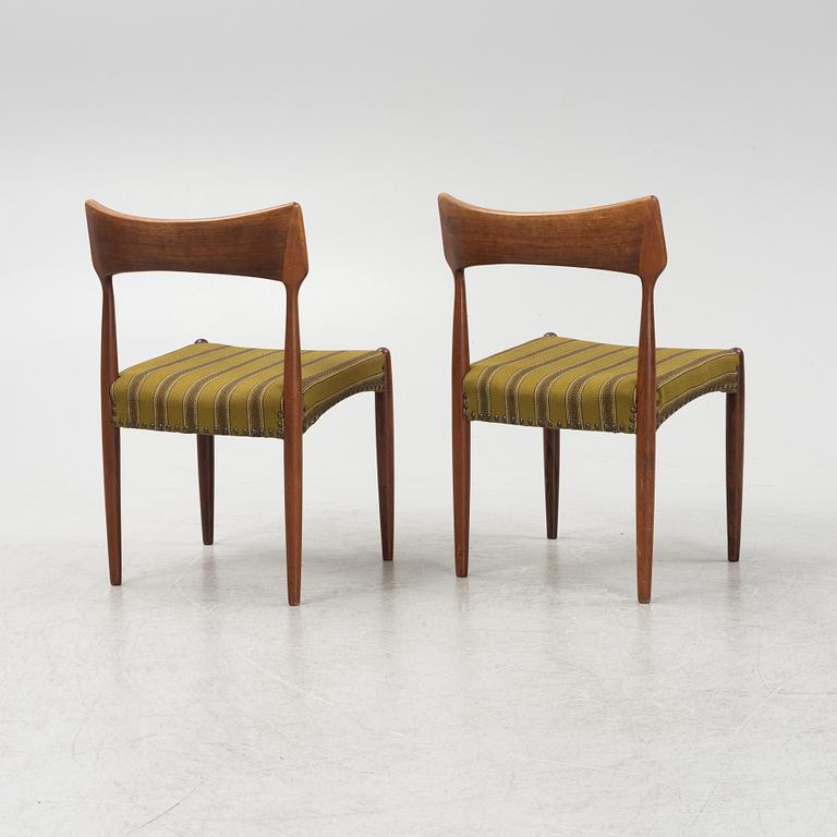 Five rosewood chairs, Bernhard Pedersen & Son, Denmark, 1950s/60s.