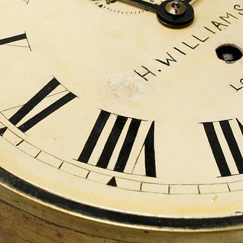 A ship clock, London, around the year 1900.