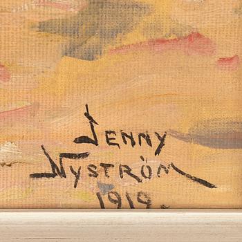 Jenny Nyström, oil on canvas/panel, signed and dated 1919. Probably a replica made in the 1940's.