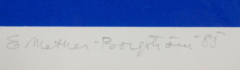 ERNST METHER-BORGSTRÖM, serigrafi, signerad och daterad -85, numrerad 17/75.