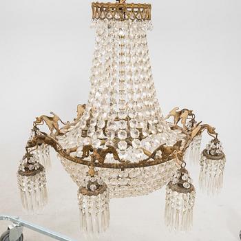 A chandelier around 1900.