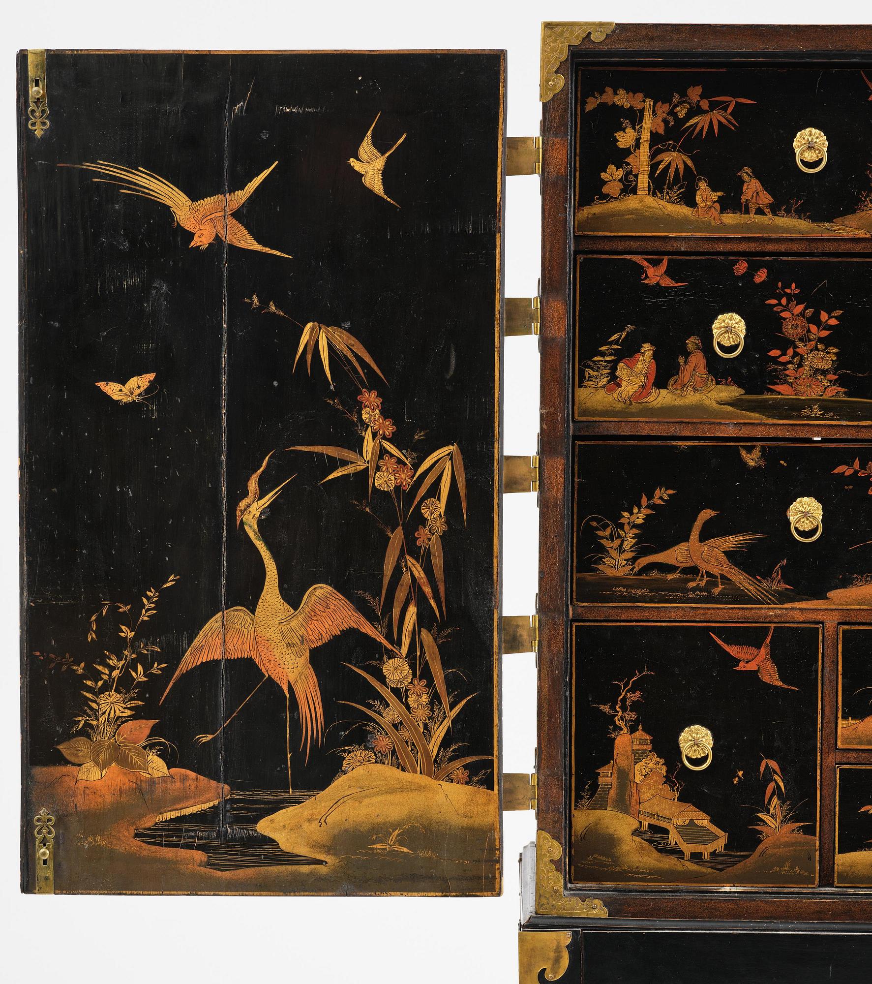 Kabinettskåp, troligen Tyskland, 1700-talets mitt.