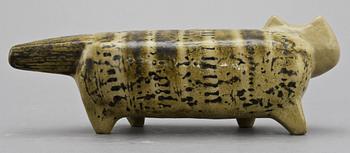 FIGURIN, stengods, katt ur serien "Stora zoo", Lisa Larson, Gustavsberg.