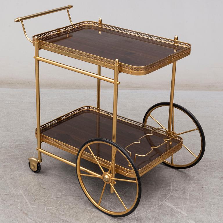 A late 20th Century serving trolley.