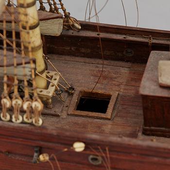 A late 1800's model ship.