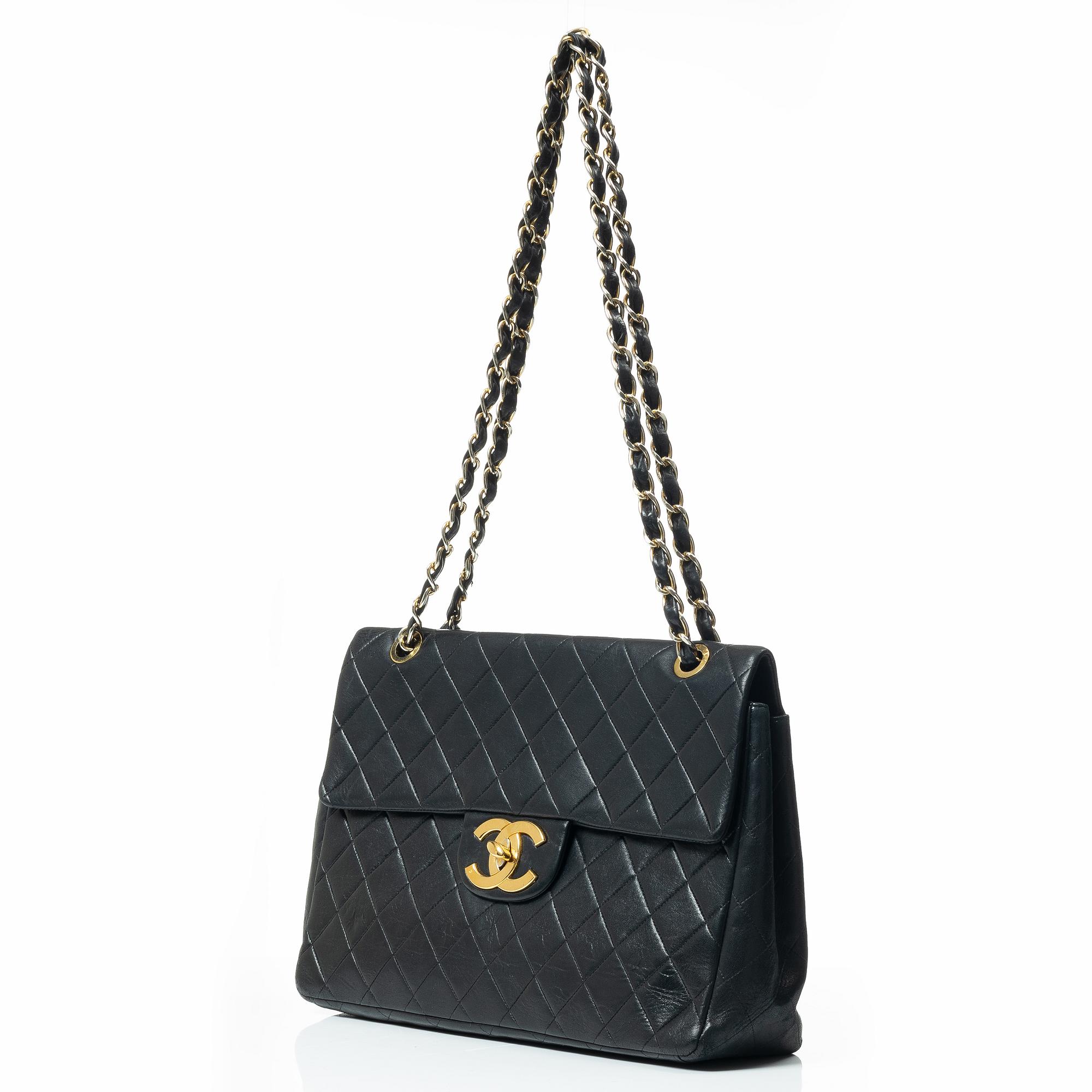Chanel, väska, "Maxi Single Flap Bag", vintage.