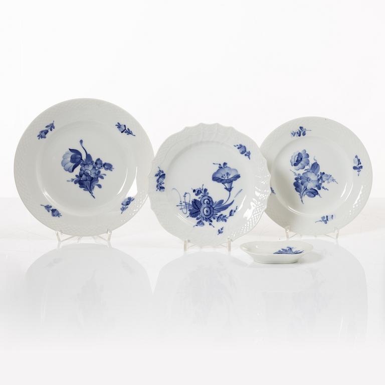 A 53-piece 'Blå Blomst' porcelain coffee service, Royal Copenhagen, Denmark.