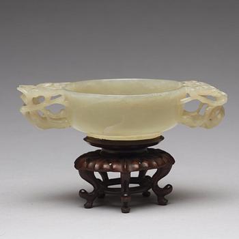 A Chinese nephrite beaker, 20th Century.