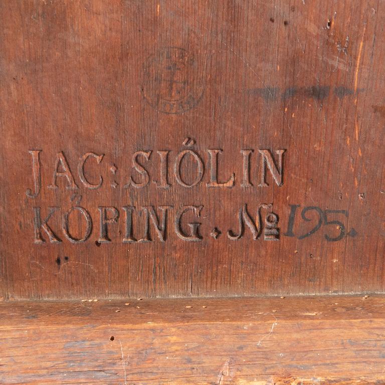Jacob Siölin, bord signerat omkring 1800.