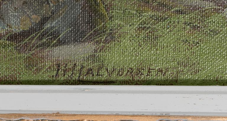 HALVOR HALVORSEN, olja på duk, signerad.