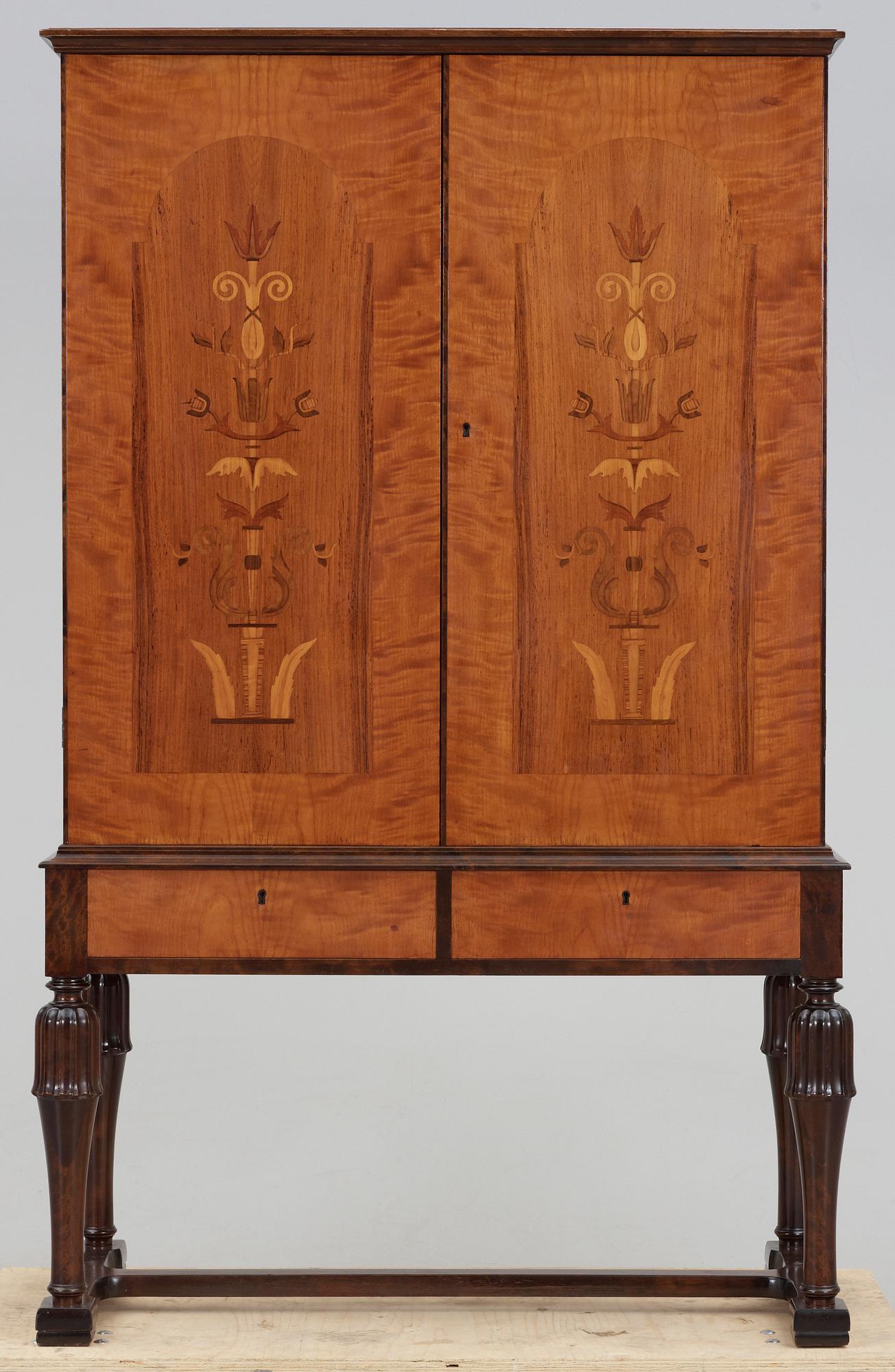 SKÅP, trol Mjölby Intarsia, art deco, 1930-tal.