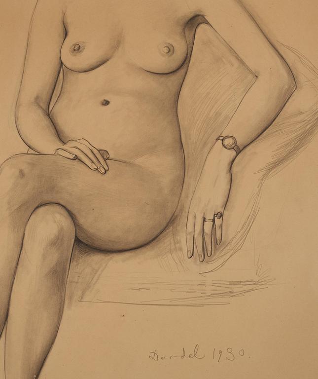 Nils von Dardel, Seated model.