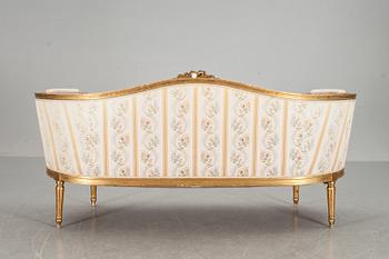 SOFFA, sk badkarsmodell, gustaviansk stil, omkring 1900.