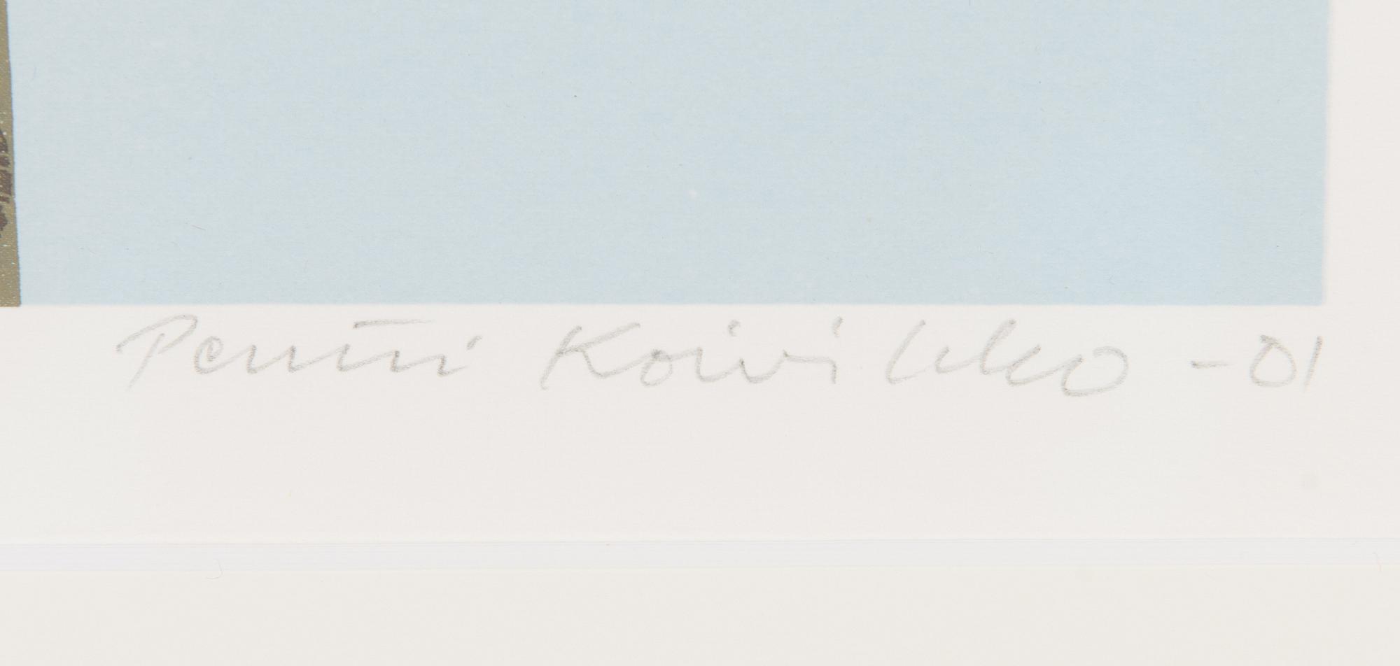 Pentti Koivikko, serigrafia, signeerattu ja päivätty -01, 60/150.
