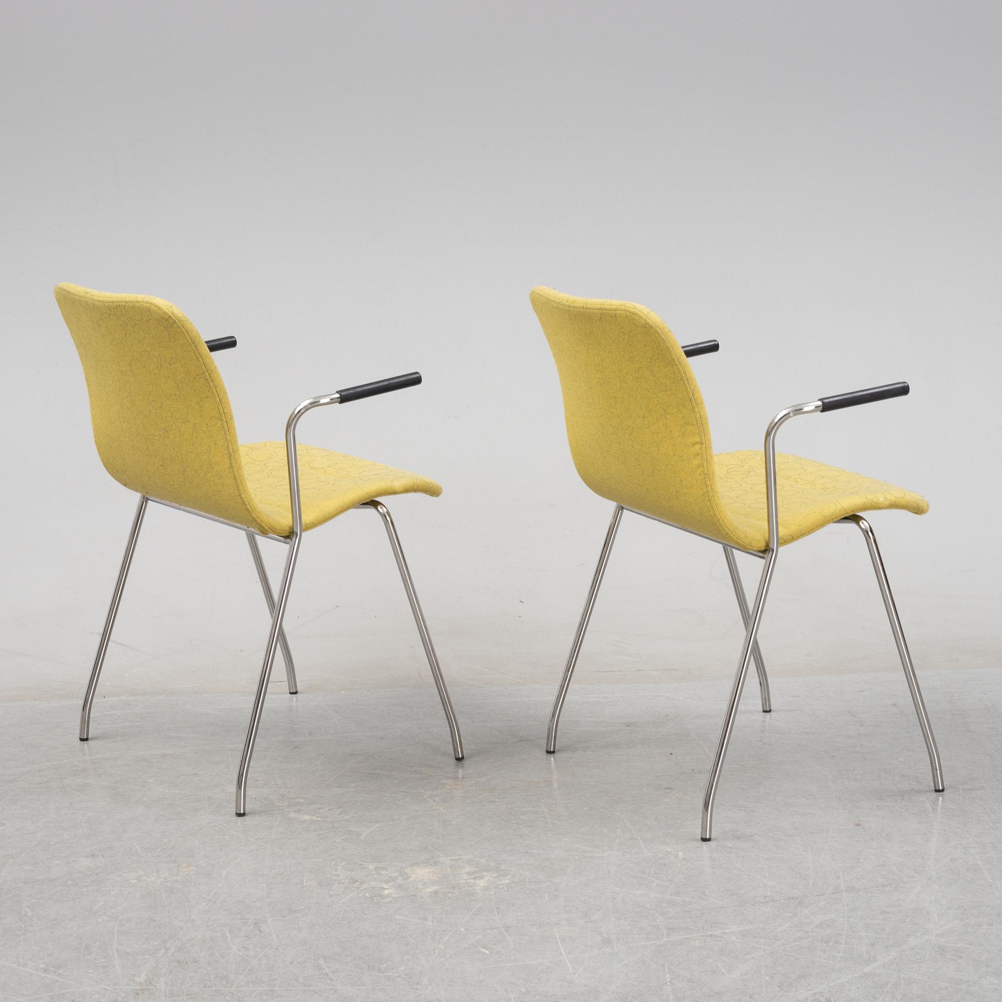 Claesson Koivisto Rune, karmstolar, 8 st "Cornflake", Offecct, daterade 2008.