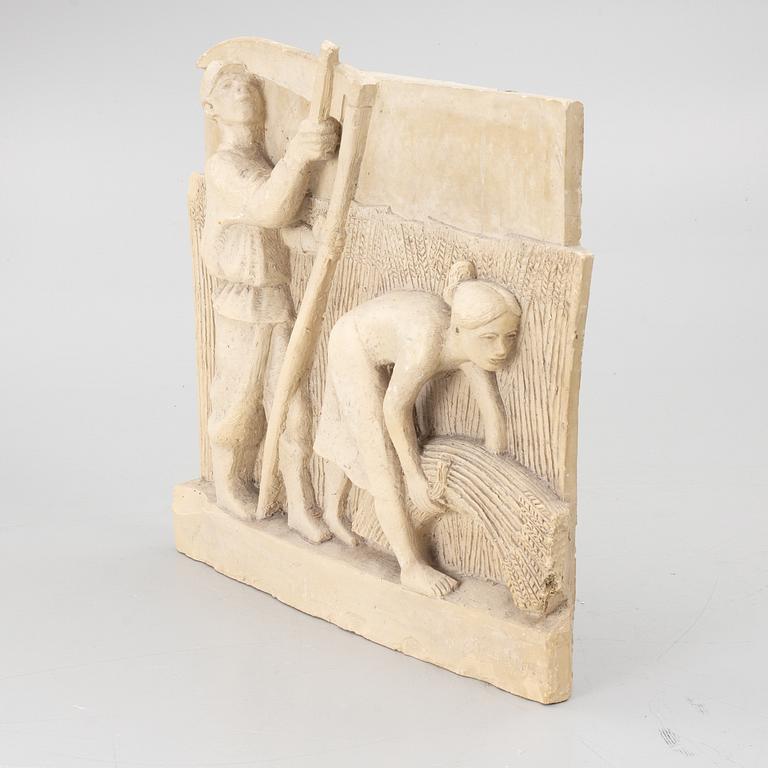 Stig Blomberg, relief, gipsförlaga till M/S Stockholm (1941).