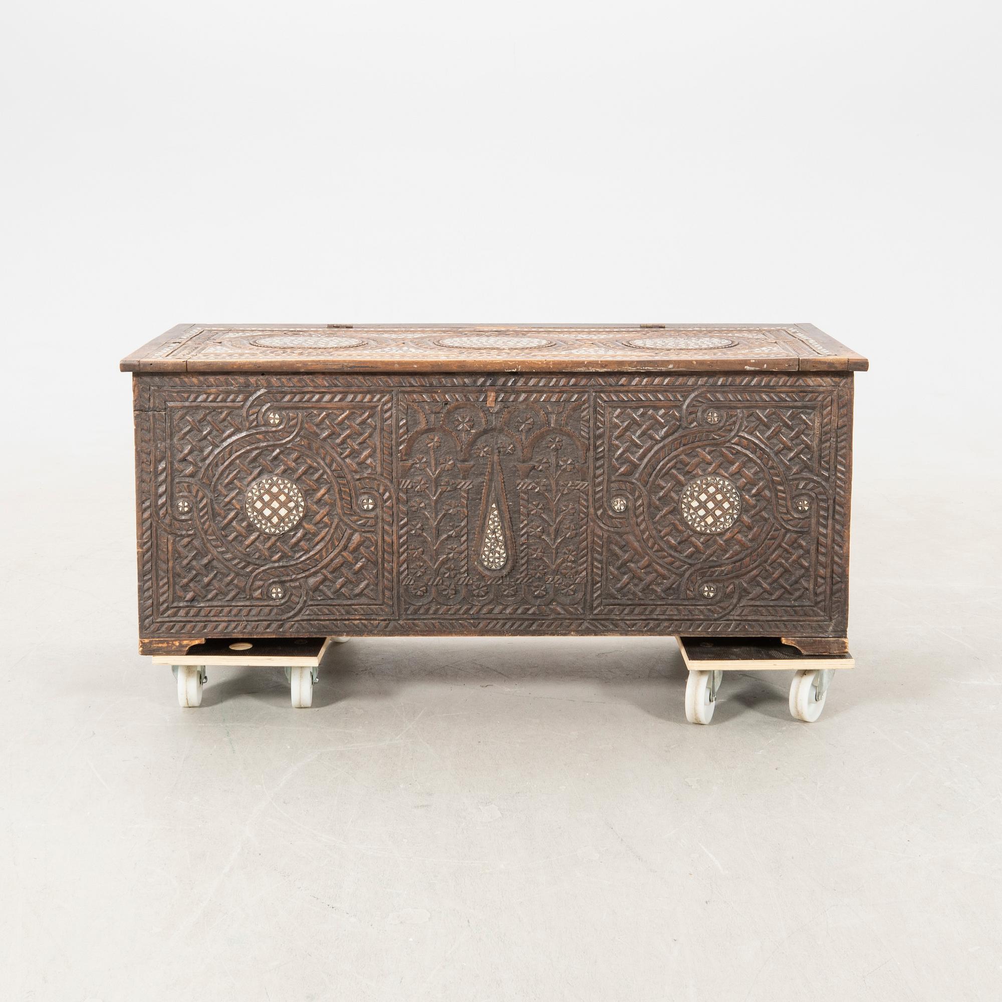 Chest probably North Africa around 1900.