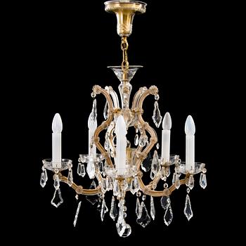 A Maria Theresa-style chandelier from the latter half of the 20th century.