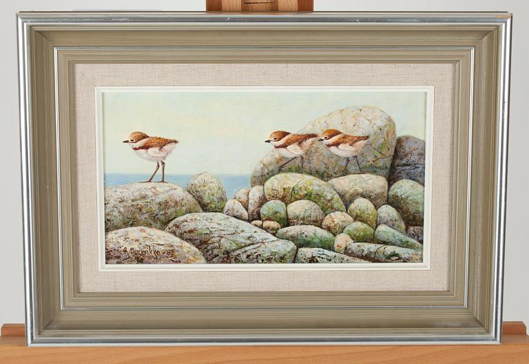 REIMA NURMIKKO, olja på duk, uppfodrad på kartong, signerad och daterad -83.