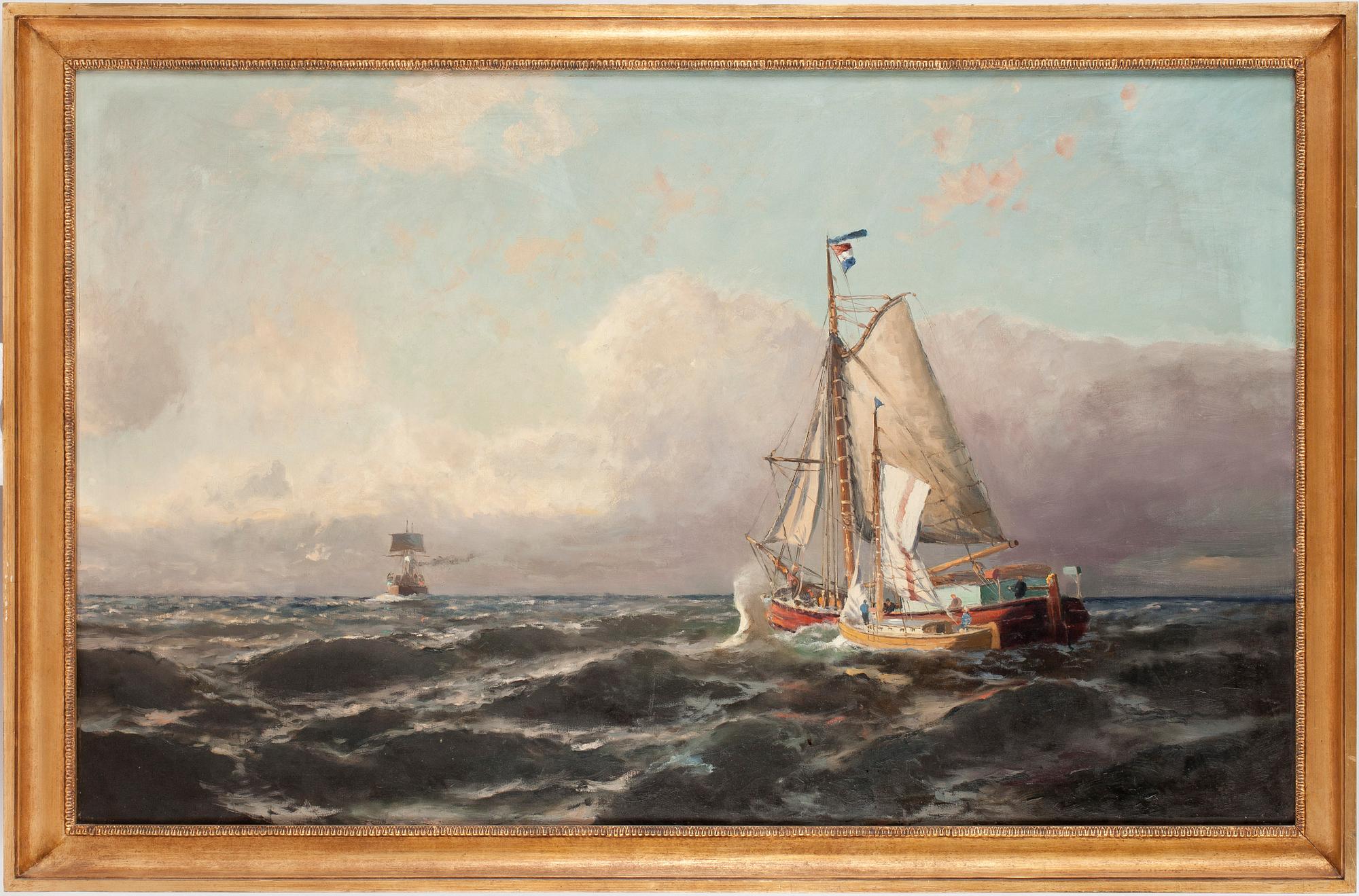 OKÄND KONSTNÄR, olja på duk, ej signerad, 1900-talets första hälft.