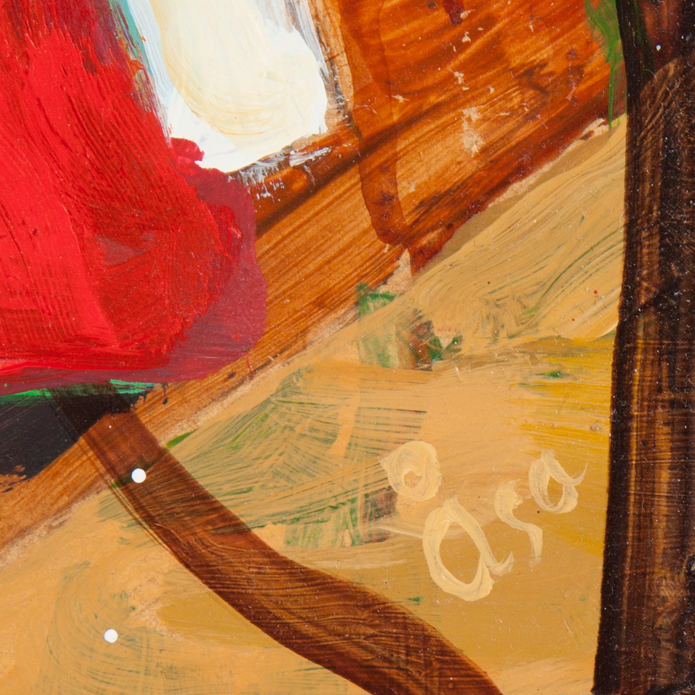 ÅSA DAVIDSON, pannå, 100 x 100 cm.