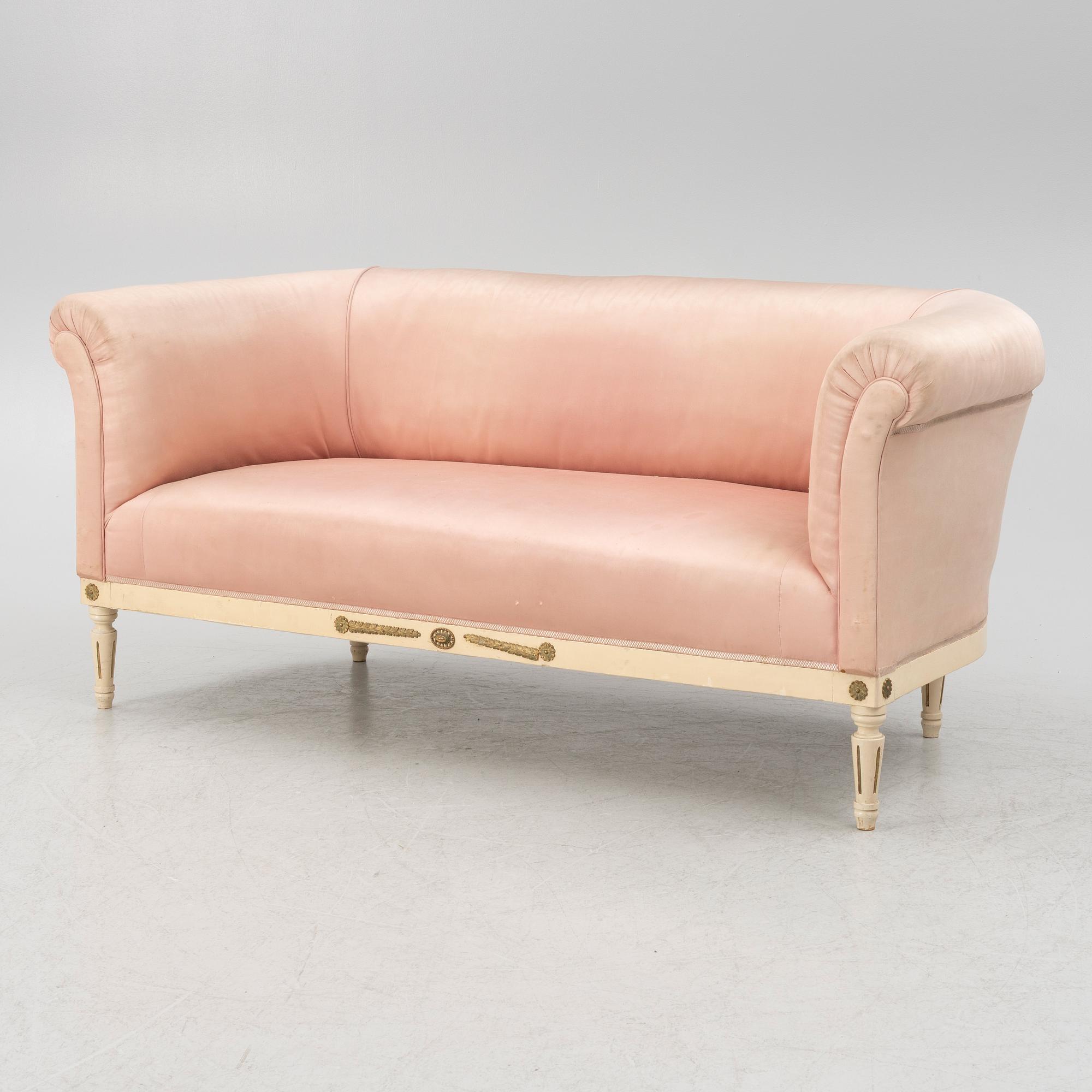 A Gustavian style sofa, first half of the 20th Century.