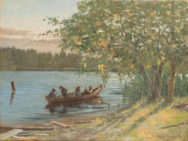 Sigfrid August Keinänen, oil on canvas, signed and dated -91.