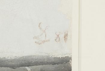 Sixten Lundbohm, gouache, signed and dated -81.