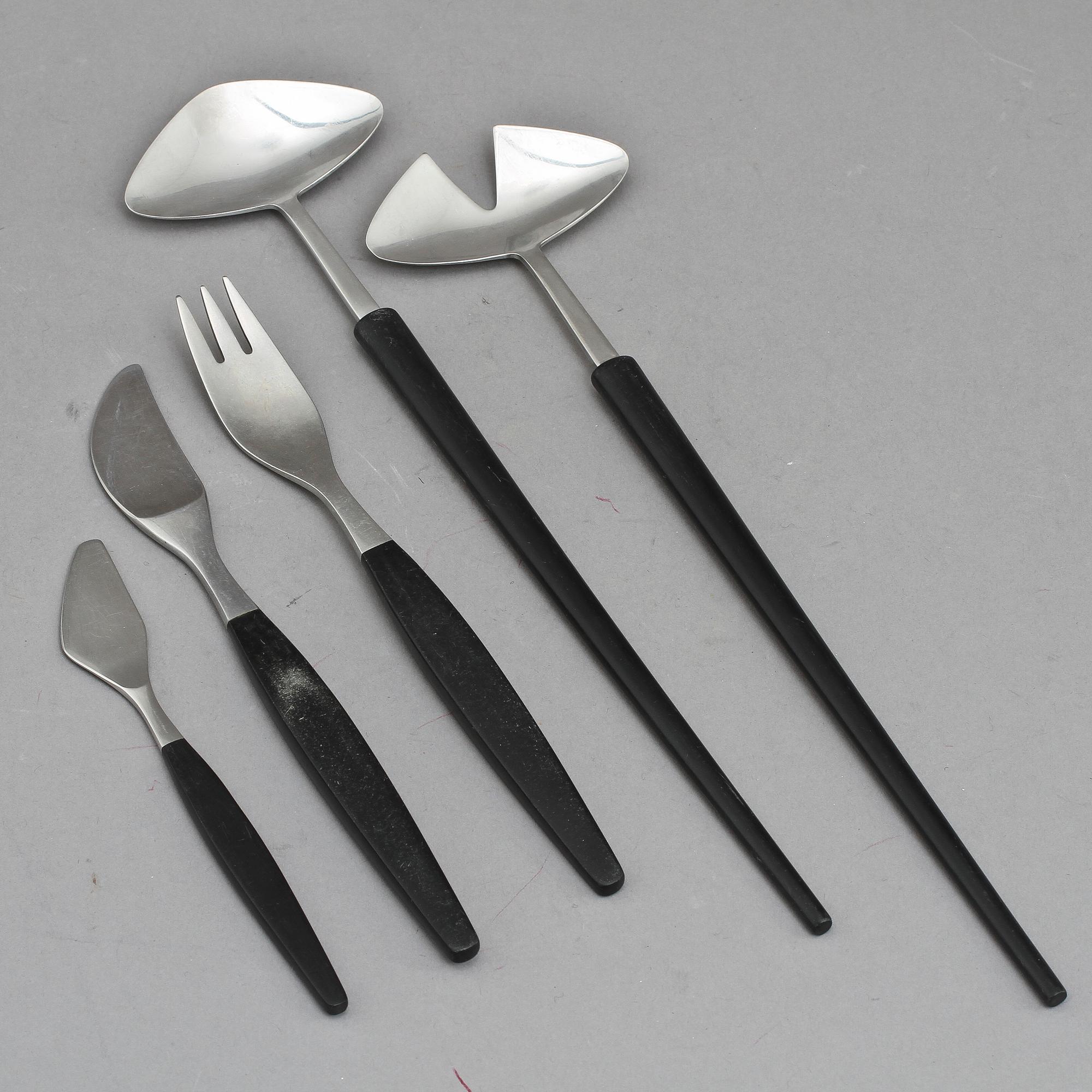PARTI BESTICK, 19 delar,"Focus de Luxe", Folke Arström, Gense, 1950-tal.