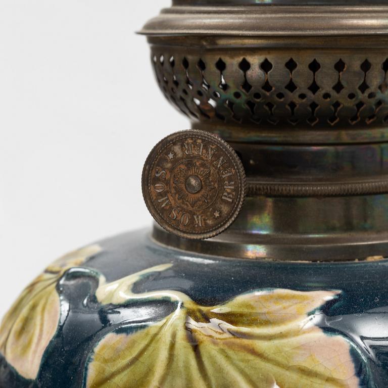 A paraffine lamp, late 19th Century.