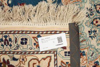 MATTA, old, Nain, part silk, ca 132 x 94 cm.