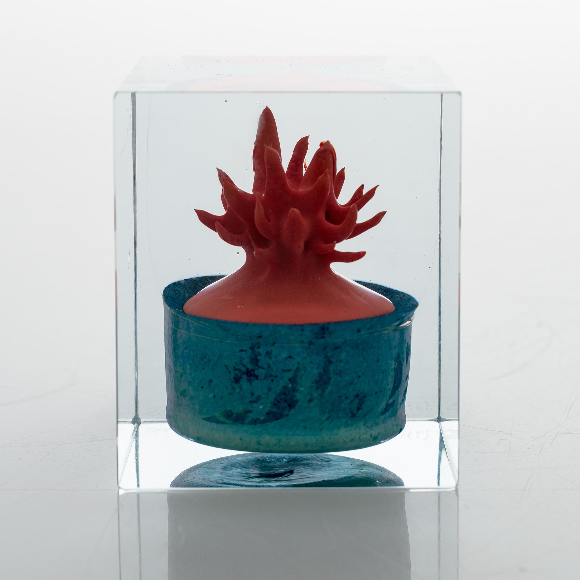 工芸品  oiva toikka Annual Cube 1991 iittala oiva toikka Annual Cube 1991