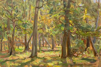 Victor Westerholm, "INTERIOR OF DECIDUOUS FOREST".