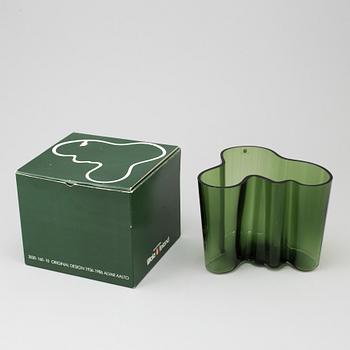 'Savoy' glass vase 50 years, signed A. Aalto 1936-1986 Iittala E 7484/8000.