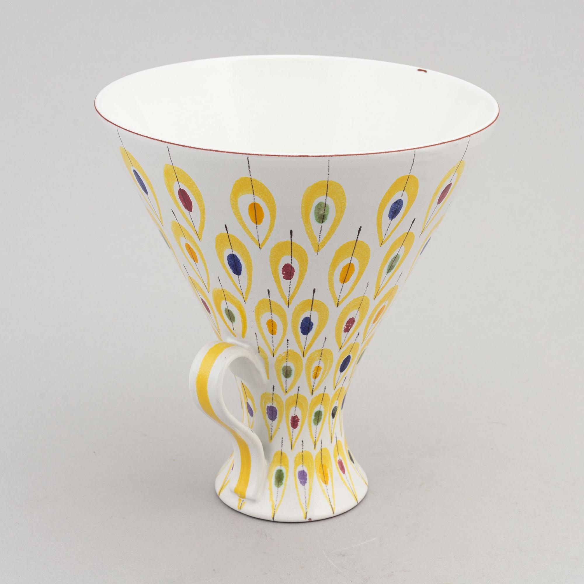 Stig Lindberg, an earthenware vase, Gustavsbergs studio.
